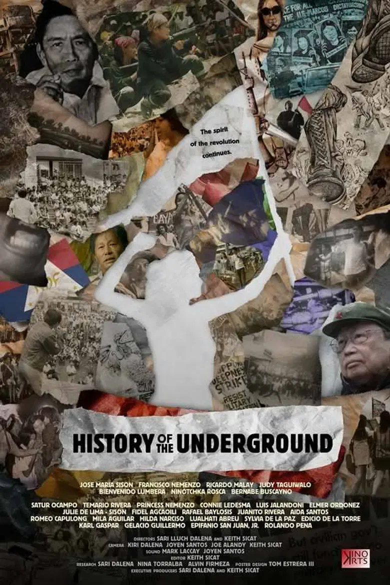 History of the Underground poster background