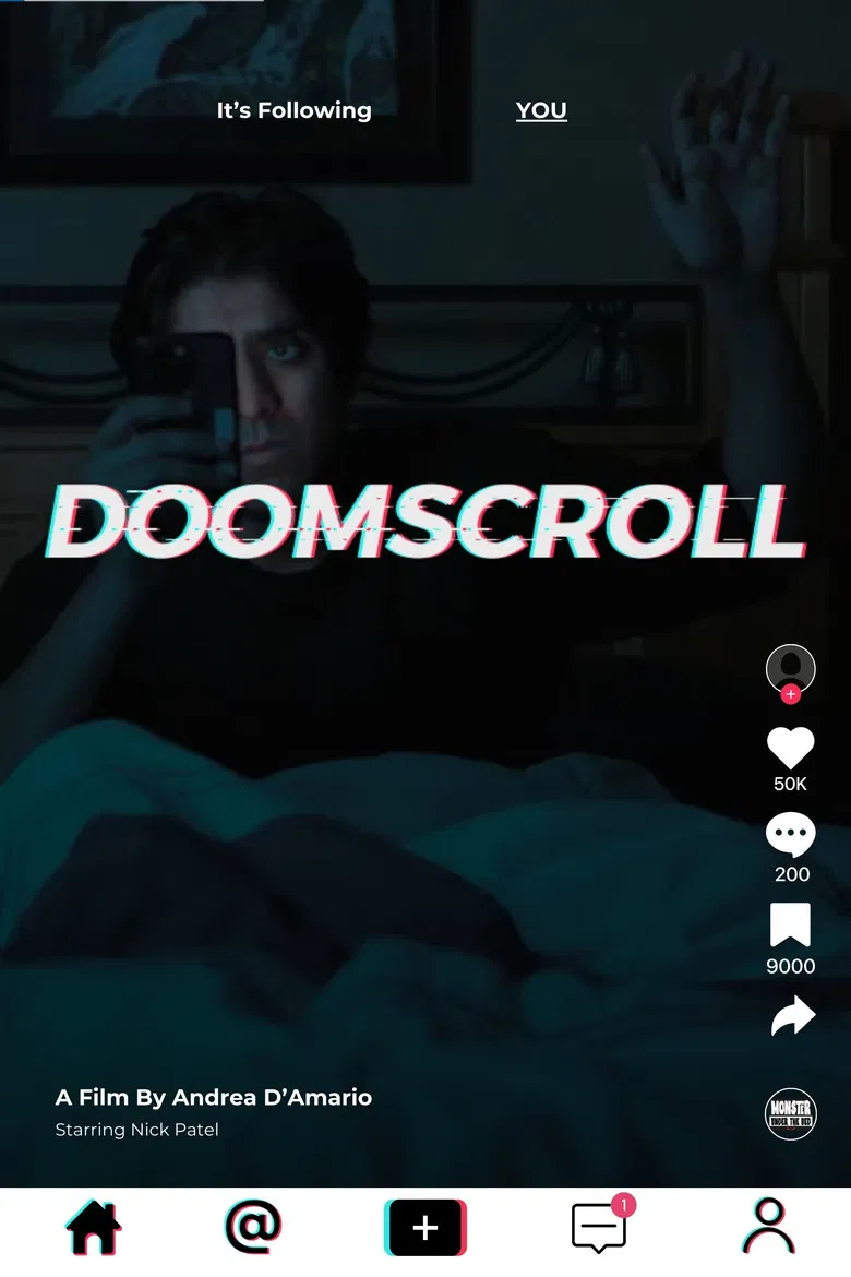 DOOMSCROLL poster background