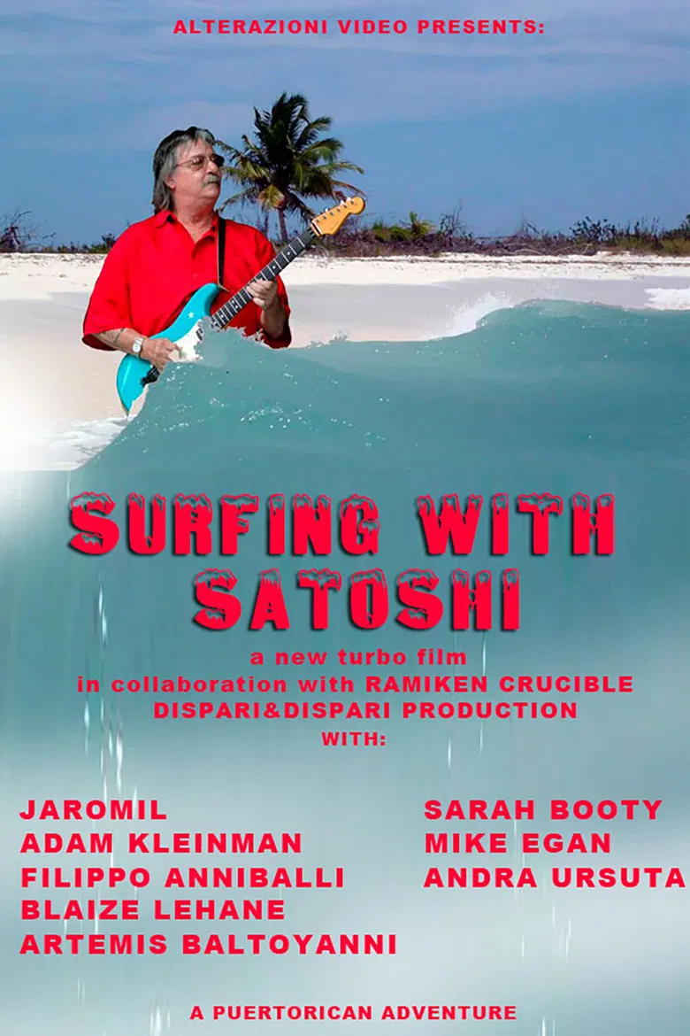 Surfing With Satoshi poster background