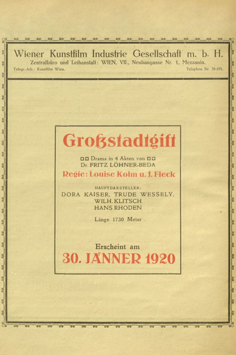 Großstadtgift poster background
