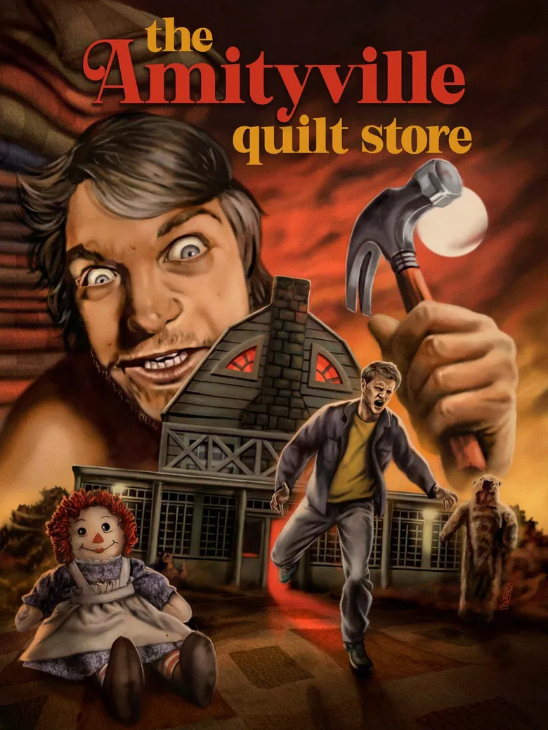 The Amityville Quilt Store poster background