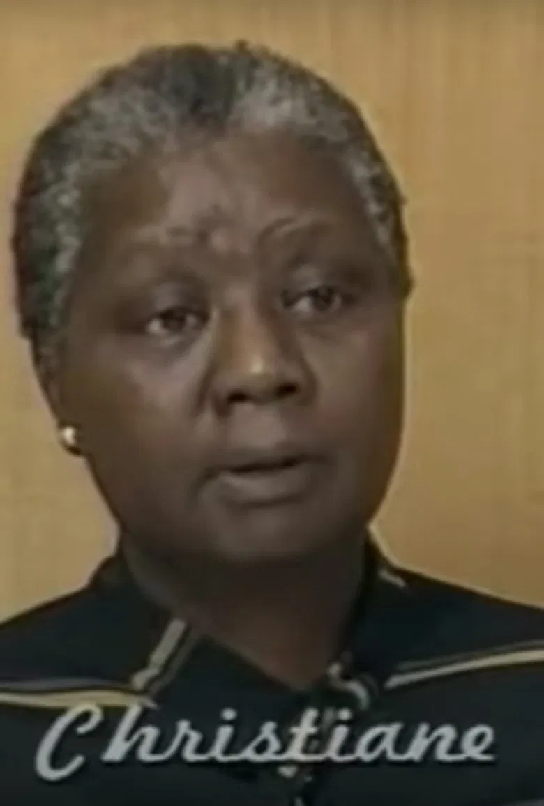 Portrait of Christiane Diop poster background