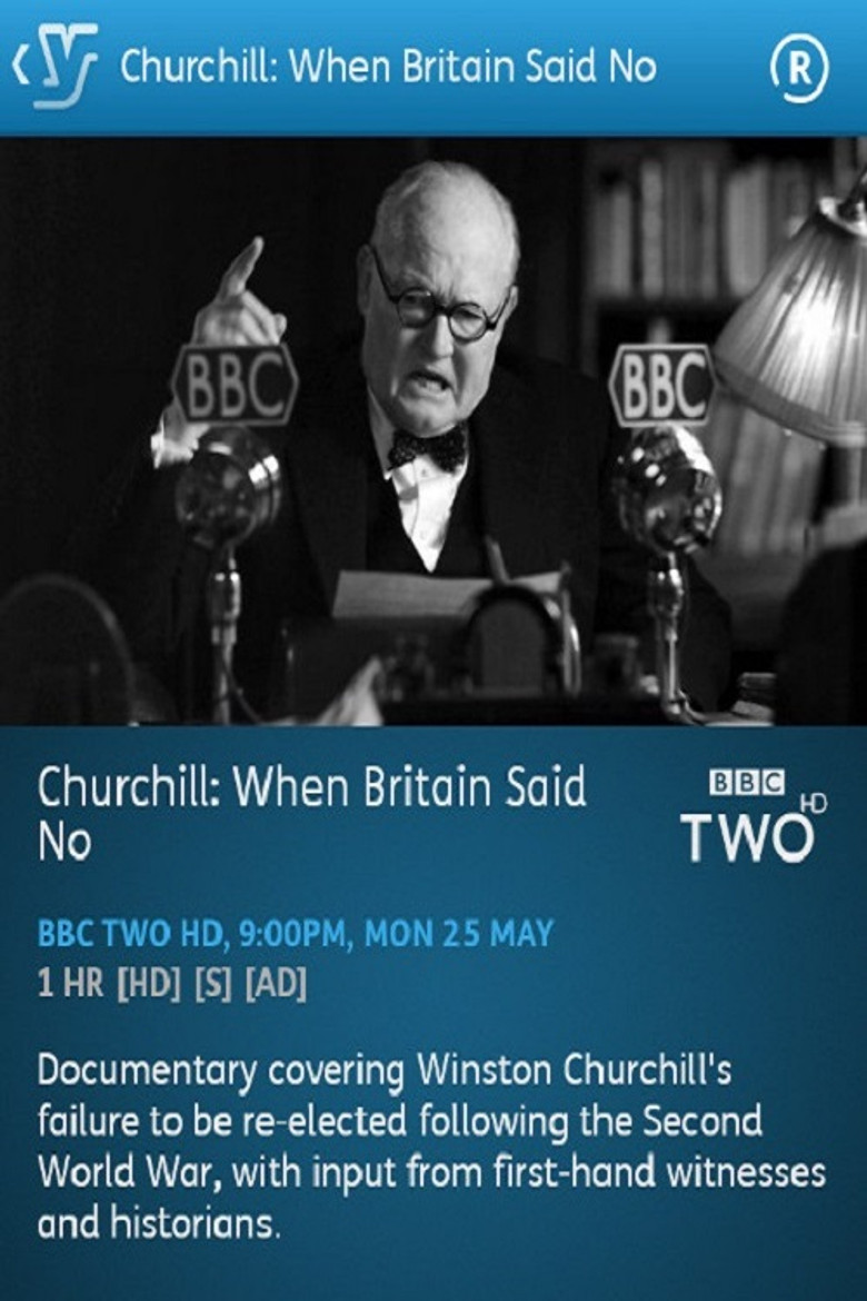 Churchill: When Britain Said No poster background