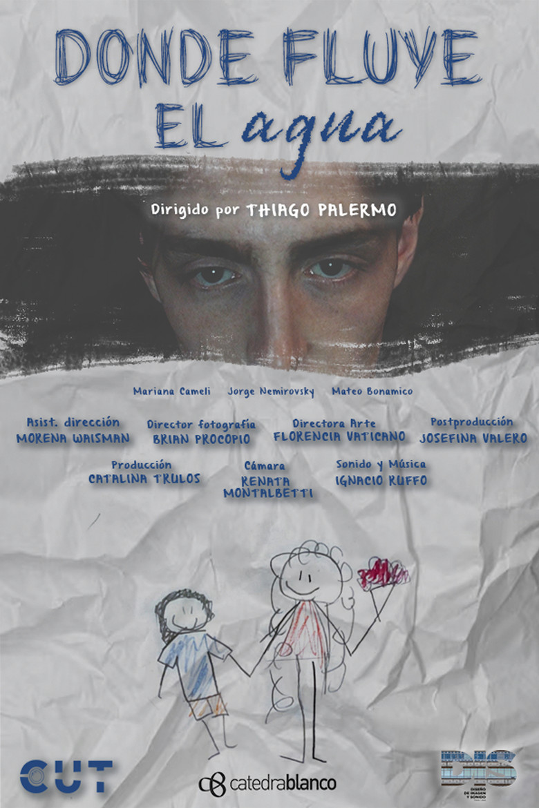 Donde fluye el agua poster background