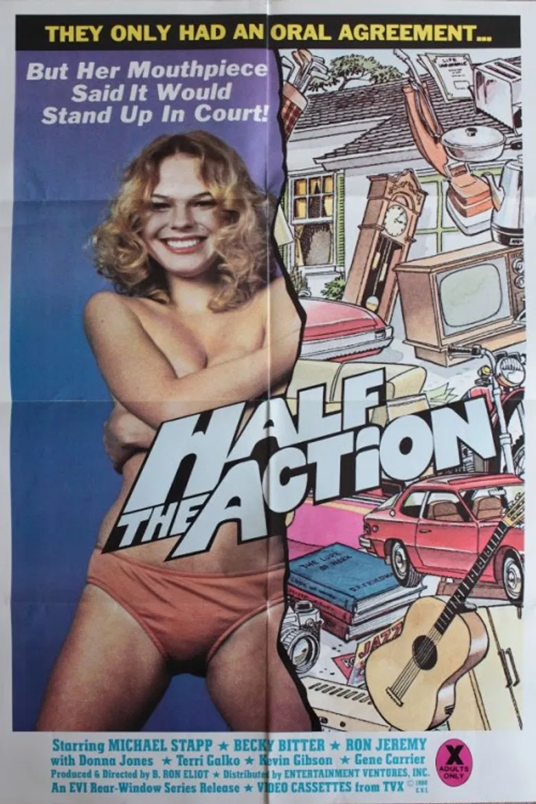 Half the Action poster background