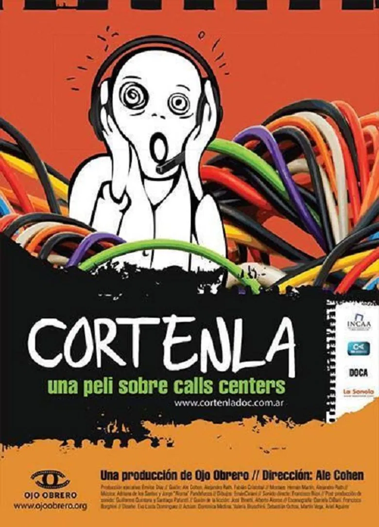 Córtenla, una peli sobre call centers poster background
