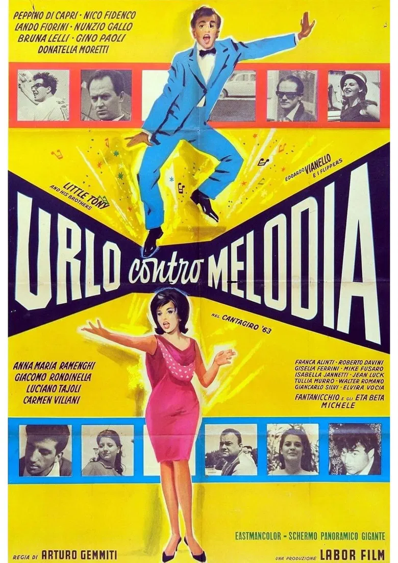 Urlo contro melodia nel Cantagiro 1963 poster background