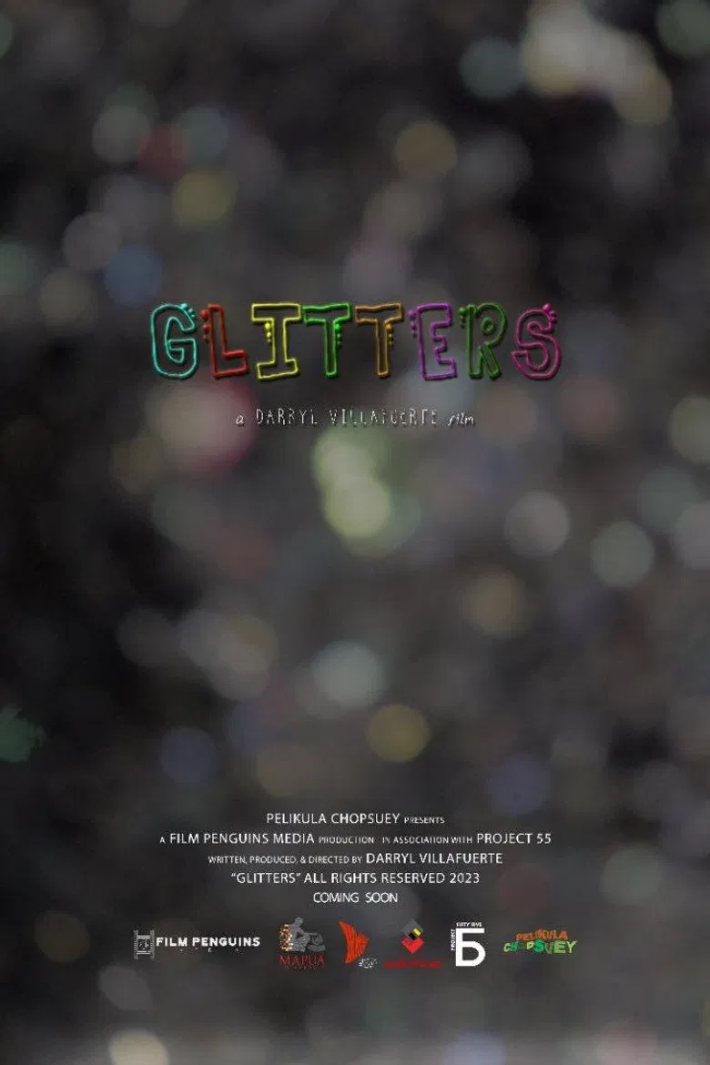Glitters poster background