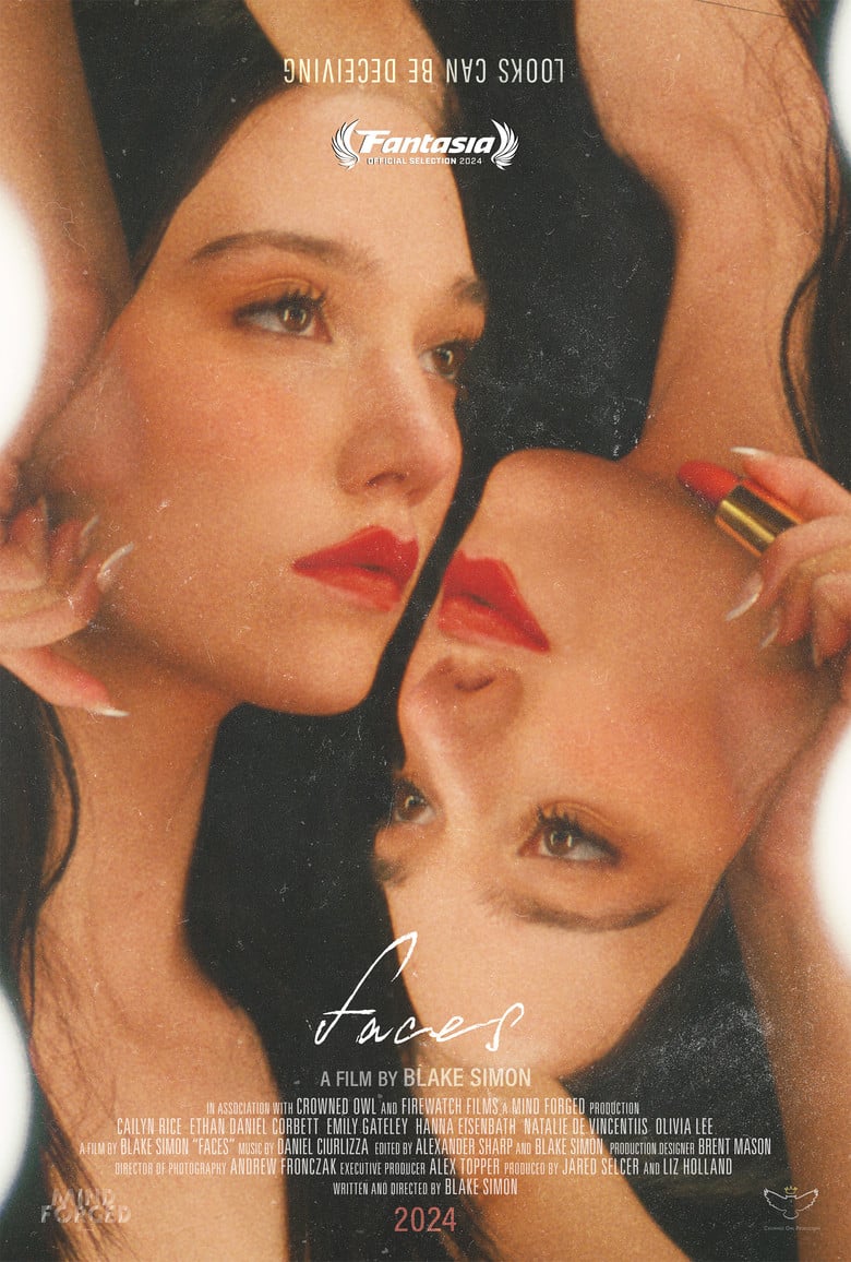 Faces poster background