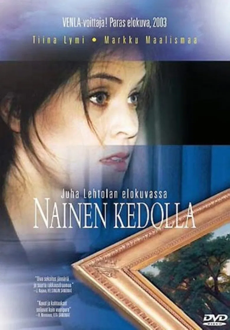 Nainen kedolla poster background
