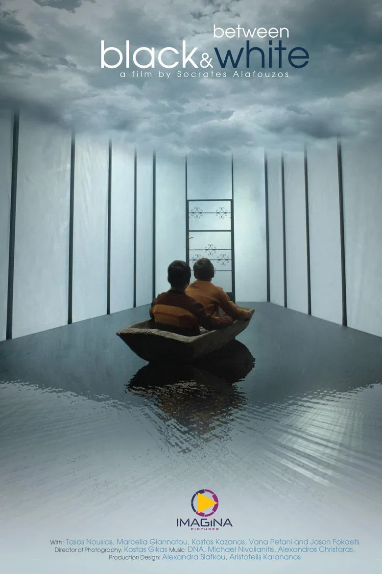 Between Black and White poster background