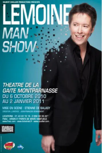 Jean-Luc Lemoine - Lemoine Man Show poster background