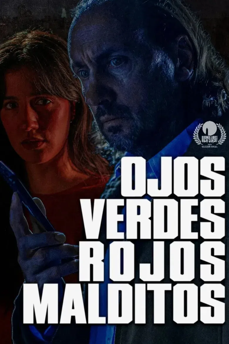 Ojos verdes, rojos malditos poster background