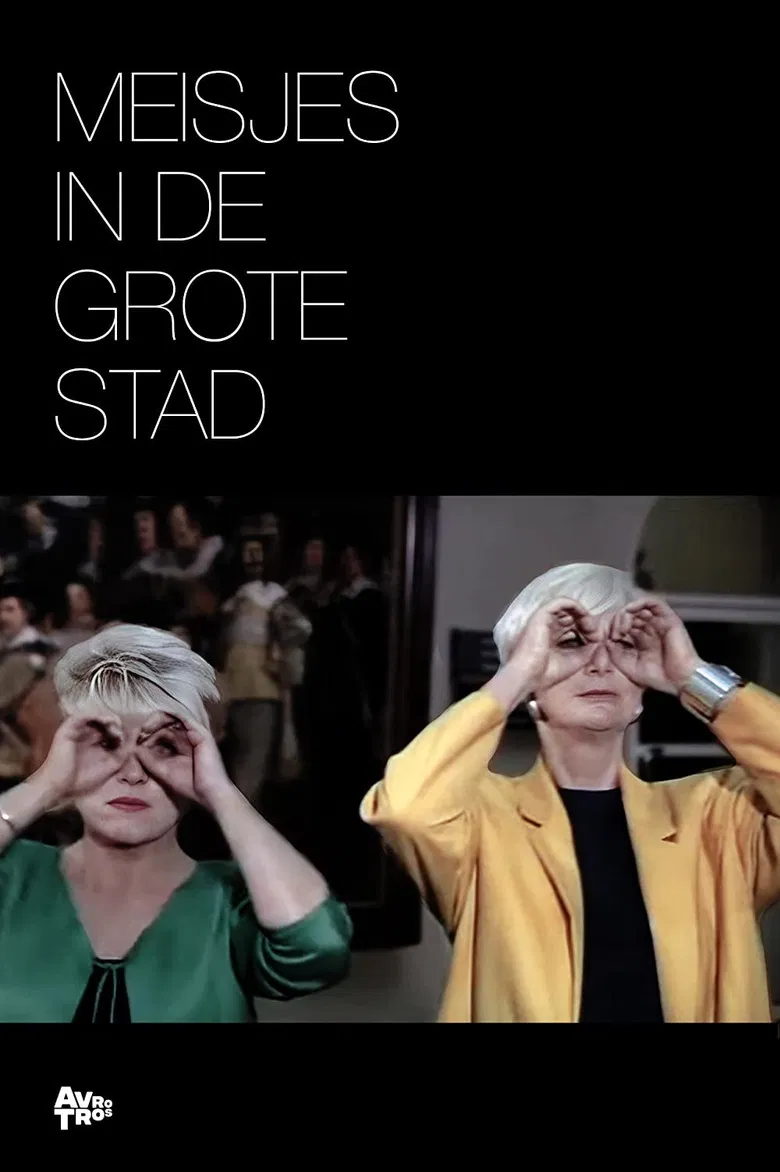 Meisjes in de Grote Stad poster background