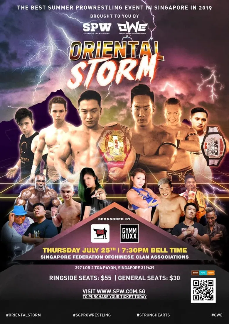 SPW vs. OWE: Oriental Storm poster background