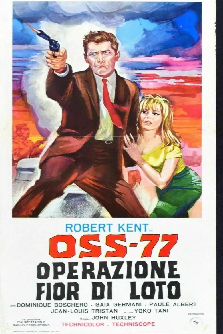 OSS 77 - Operation Lotus Flower poster background