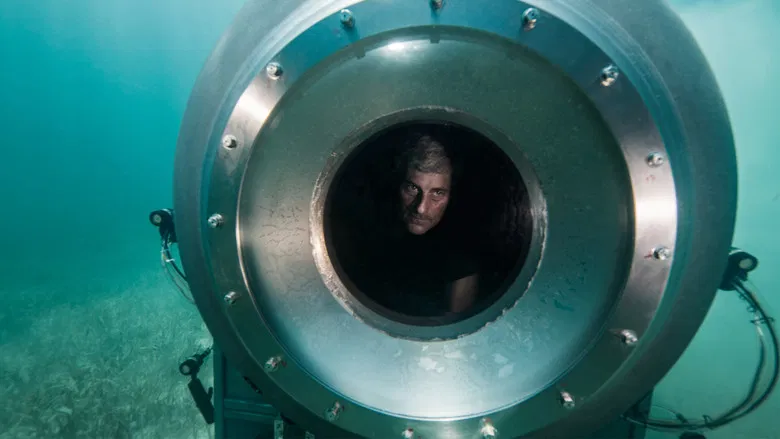 Inside the cramped Titan vessel during a test