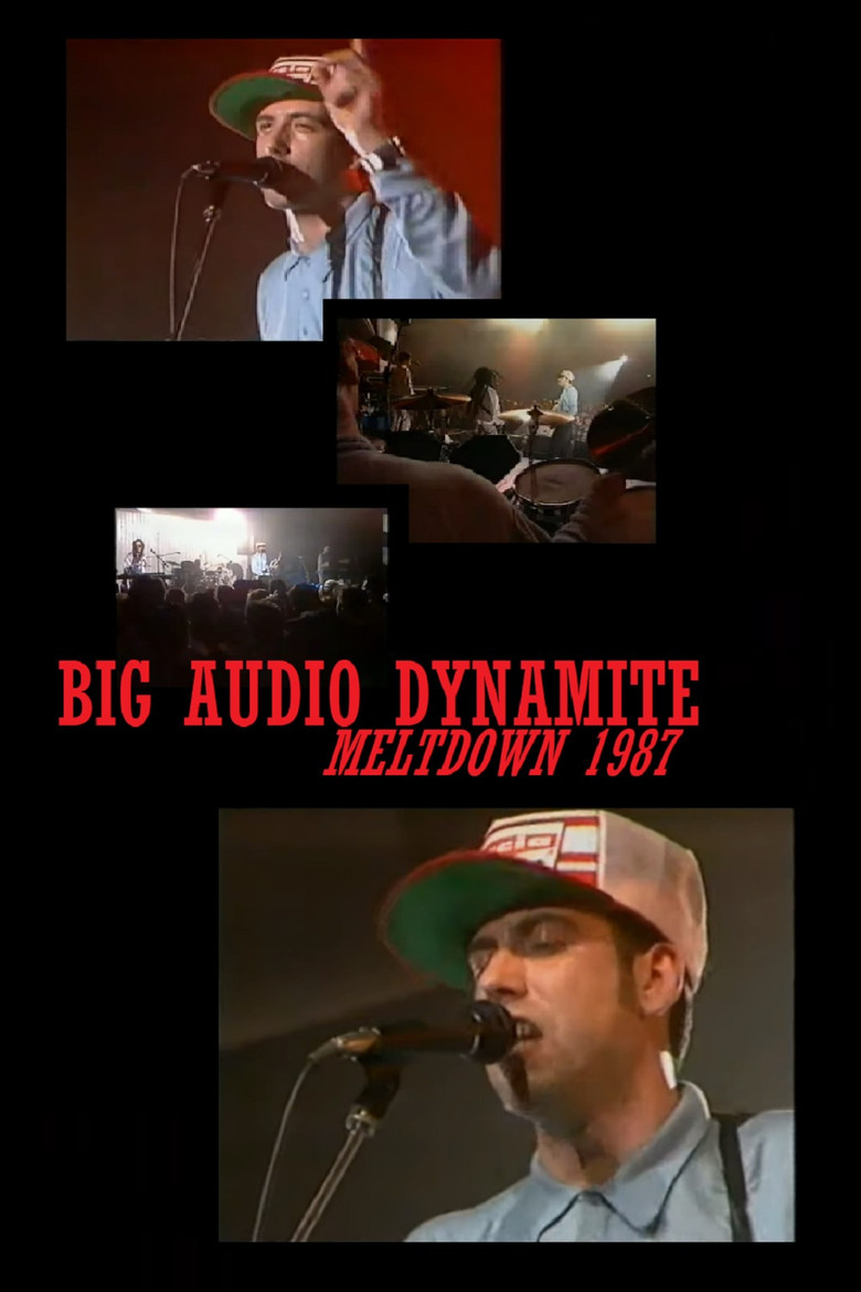 Big Audio Dynamite: Meltdown 1987 poster background