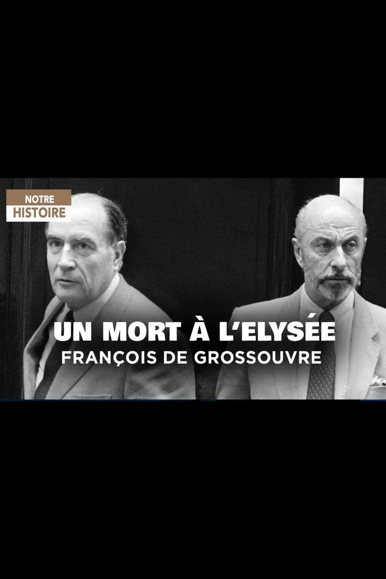 Un mort à L'Elysée: François de Grossouvre poster background