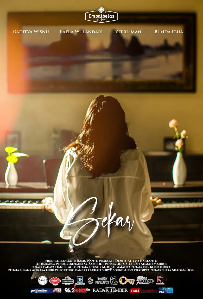 Sekar (a flower that blooms) poster background