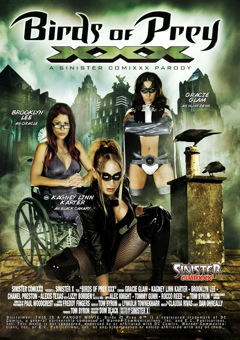 Birds Of Prey XXX : A Sinister Comixxx Parody poster background