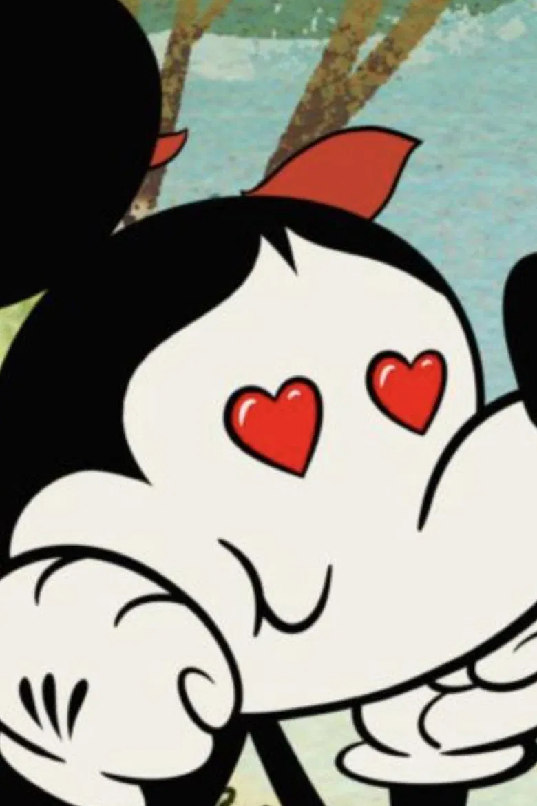 I Heart Mickey poster background