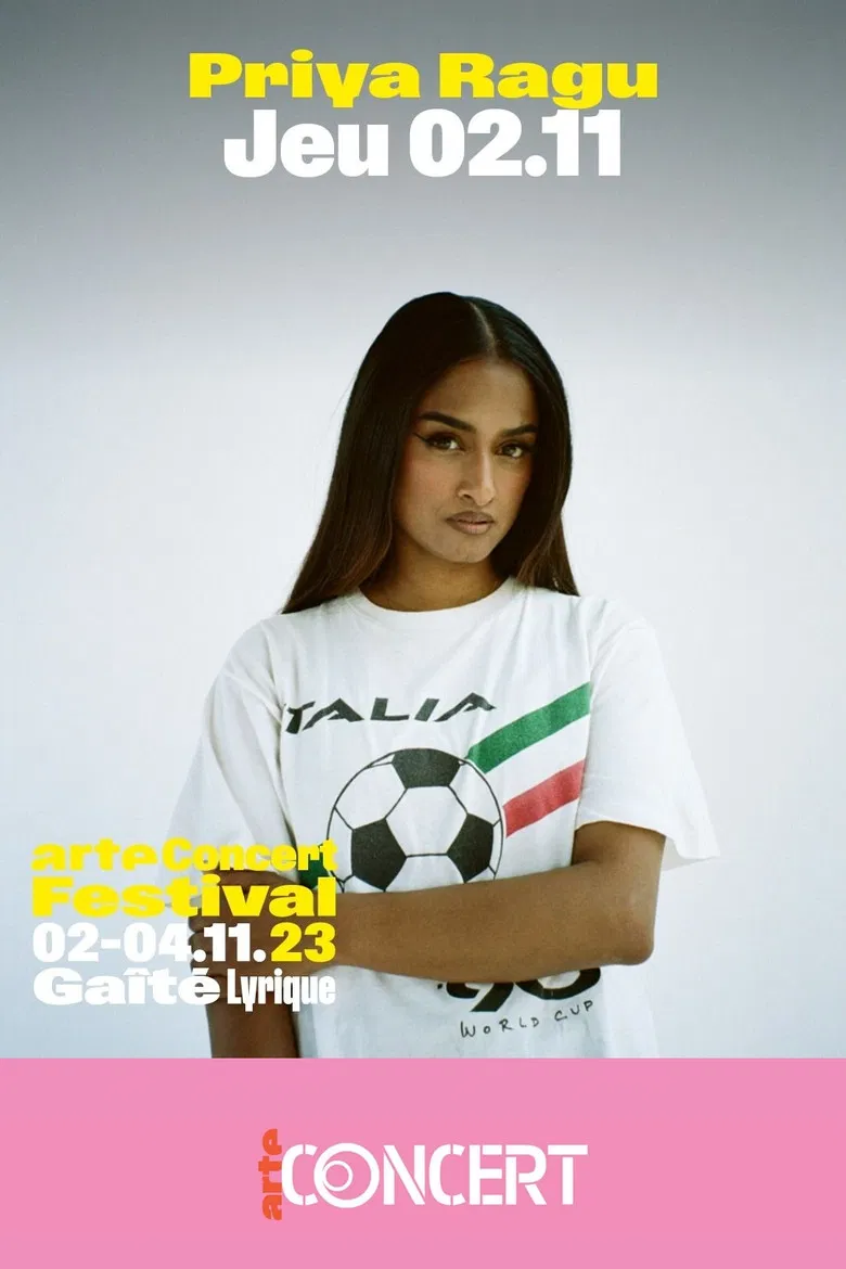 Priya Ragu - Arte Concert Festival 2023 poster background