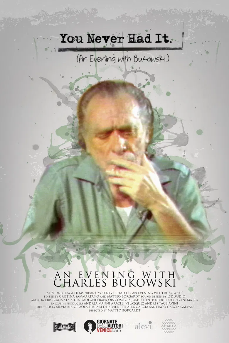You Never Had It: An Evening With Bukowski poster background