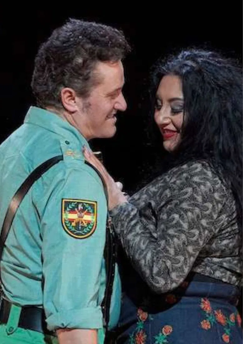 Carmen: Wiener Staatsoper poster background