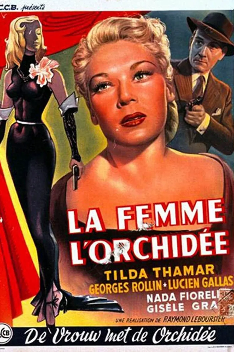 The Woman with the Orchid poster background