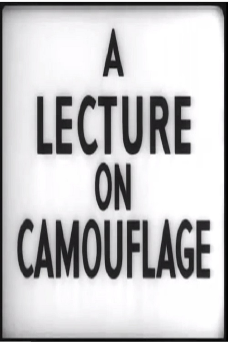 A Lecture on Camouflage poster background