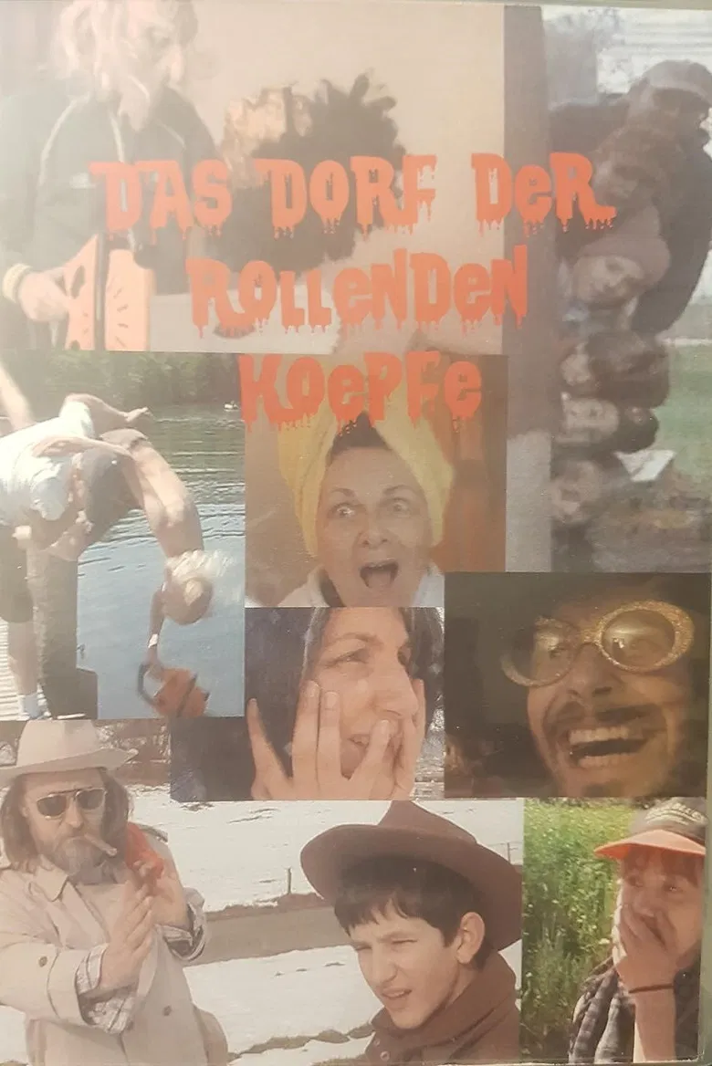 Das Dorf der rollenden Köpfe poster background