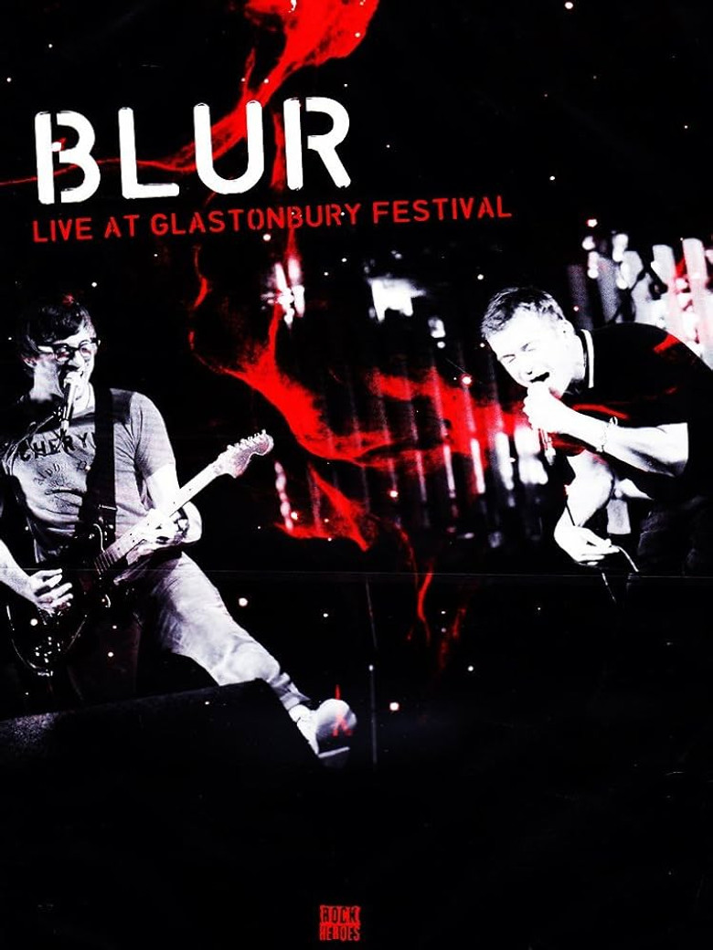 Blur Live at Glastonbury poster background