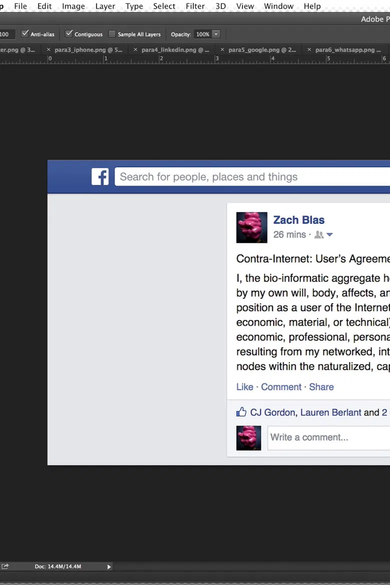 Contra-Internet Inversion Practice #2: Social Media Exodus (Call and Response) poster background