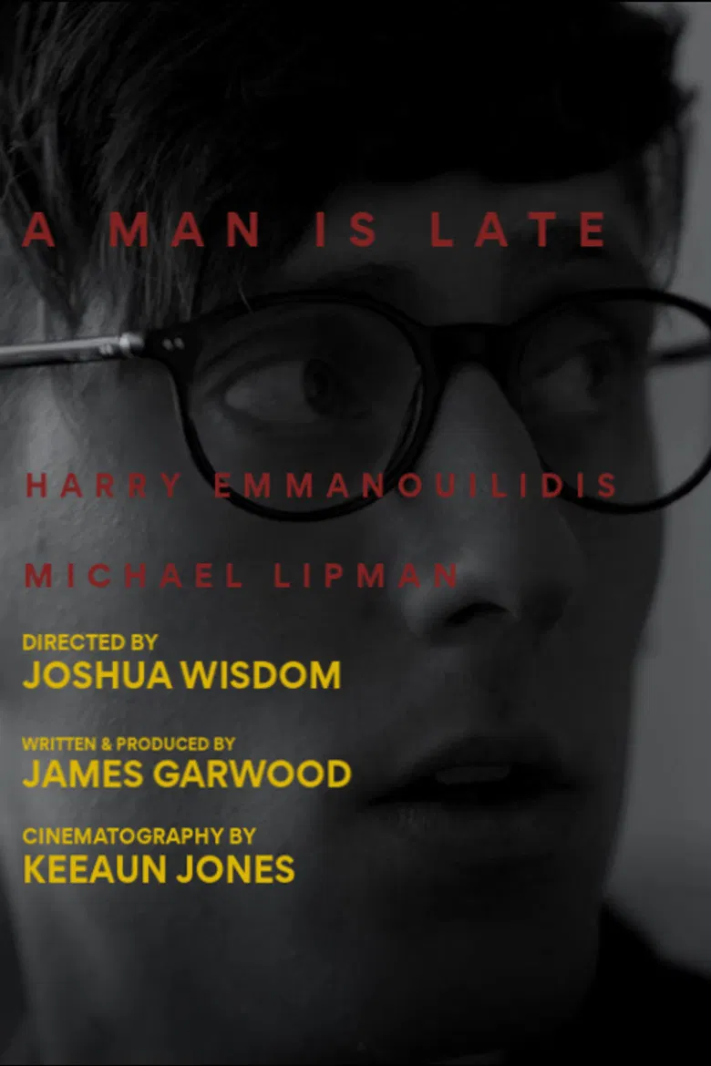 A Man is Late poster background
