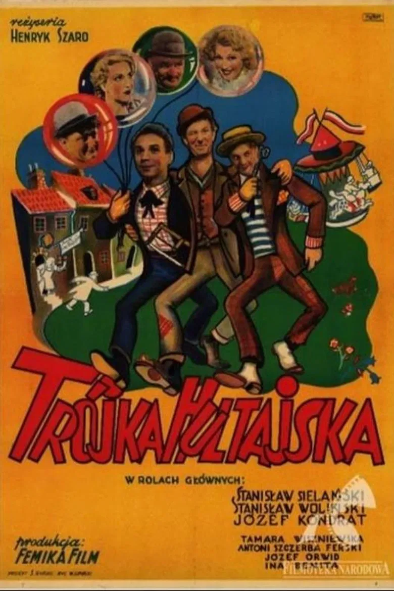 Trójka hultajska poster background
