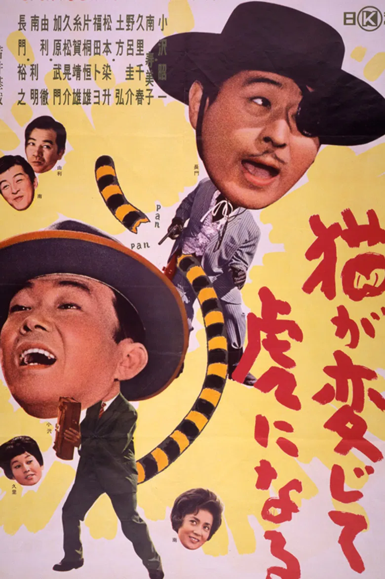 Cat Changed Into Tiger poster background