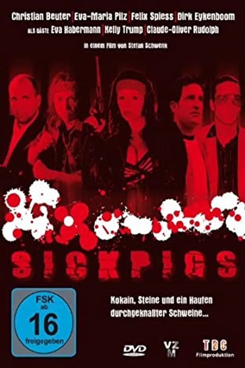 Sick Pigs poster background