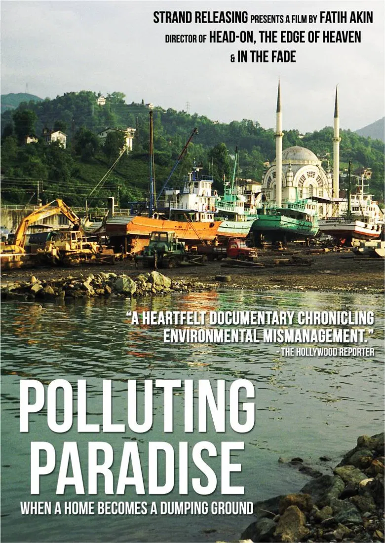 Polluting Paradise poster background