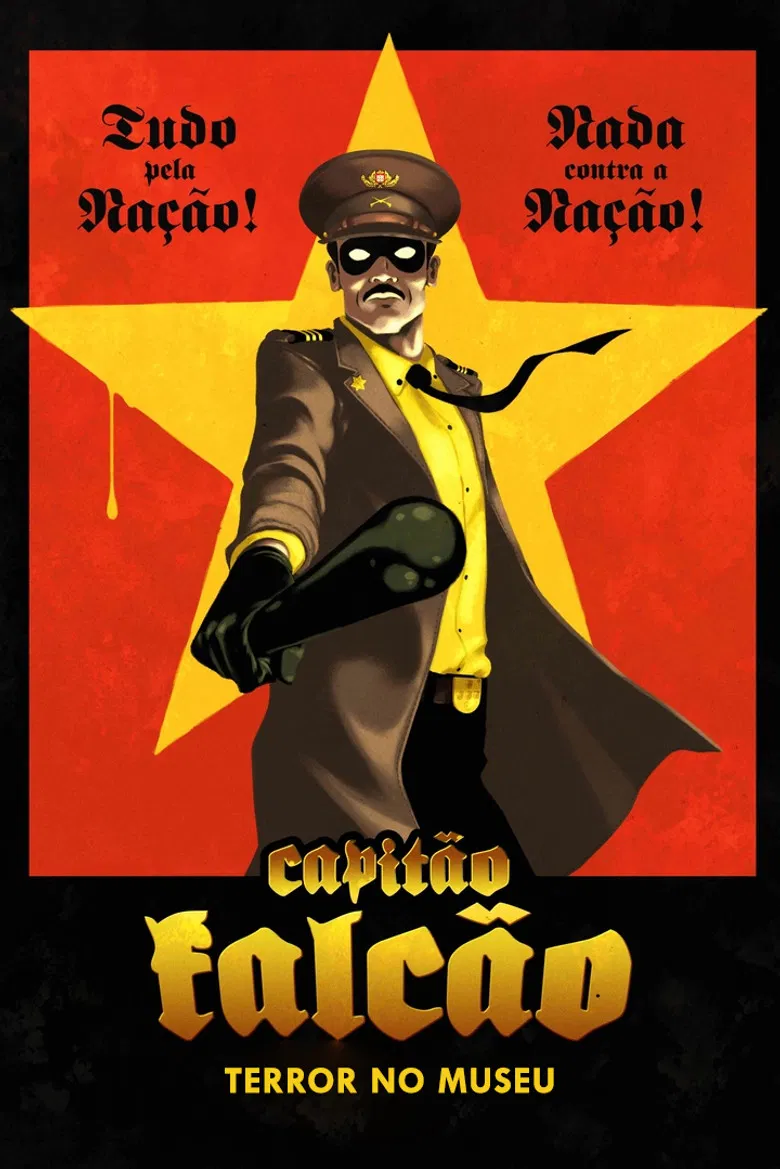 Capitão Falcão: Terror no Museu poster background