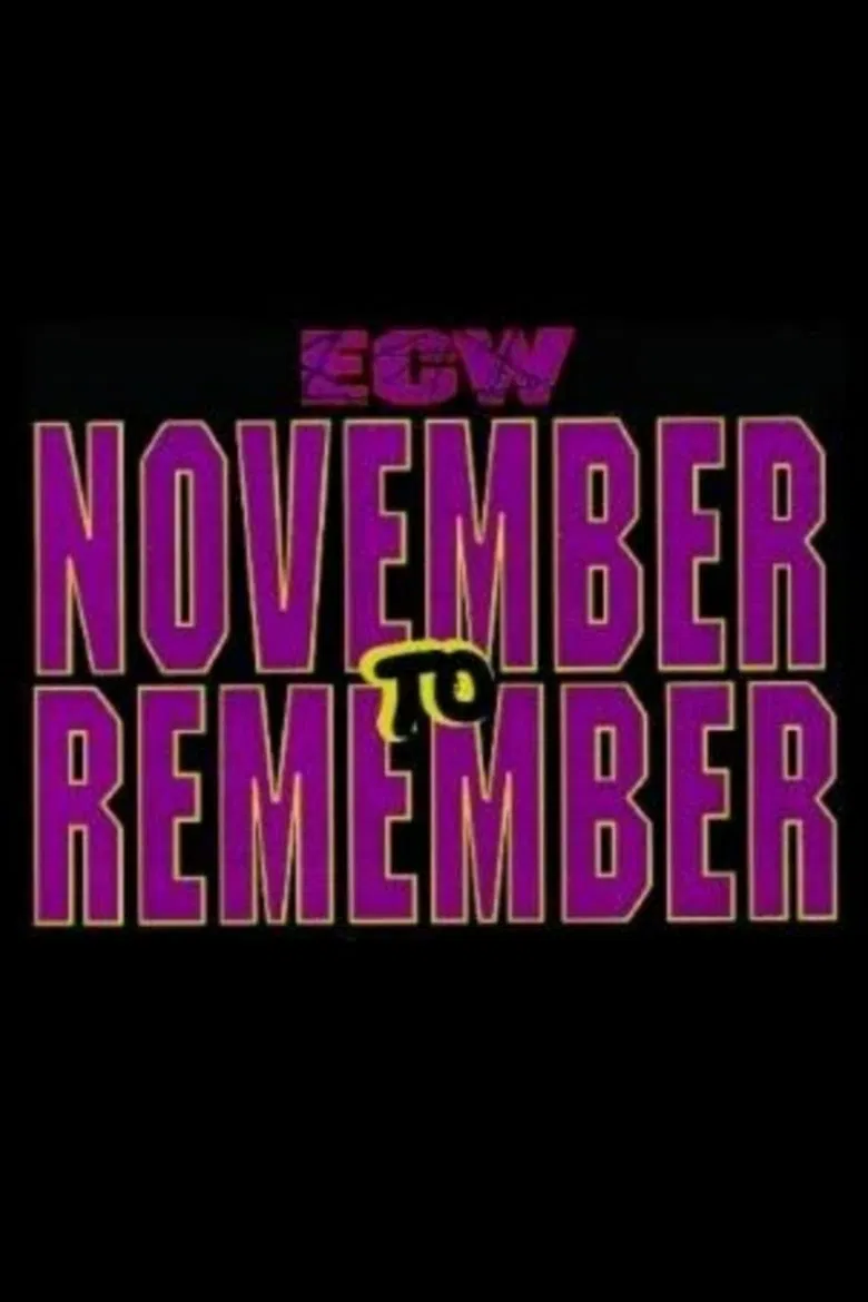ECW November to Remember 1993 poster background