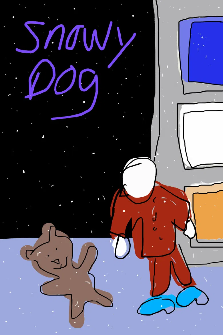 Snowy Dog poster background