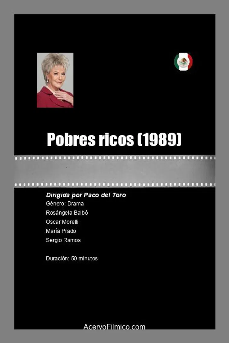 Pobres ricos poster background