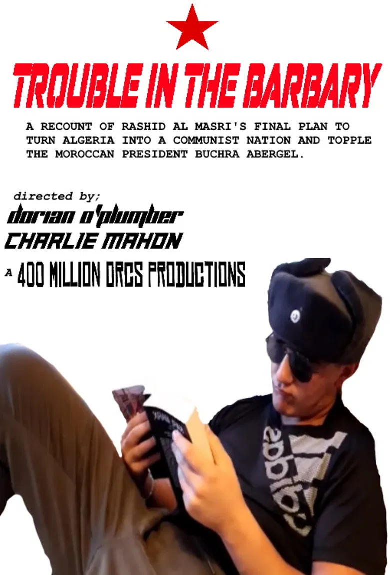 Trouble in the Barbary poster background