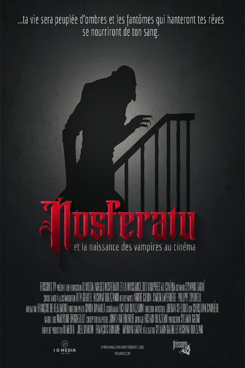Nosferatu and the Birth of Vampires in Cinema poster background