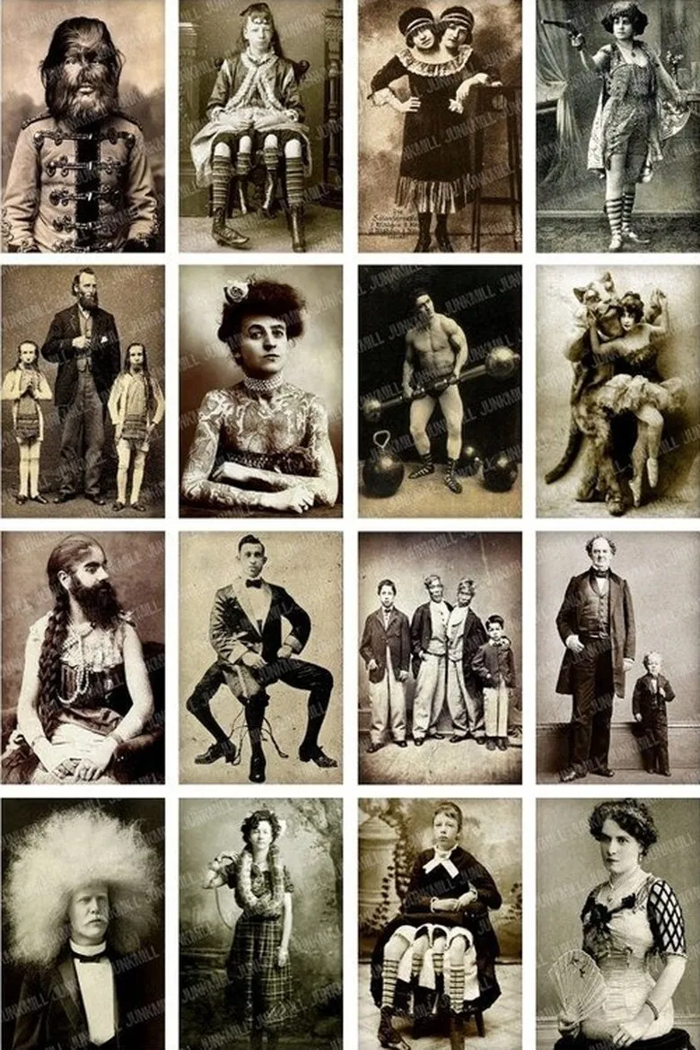 Circus Freaks and Sideshows poster background