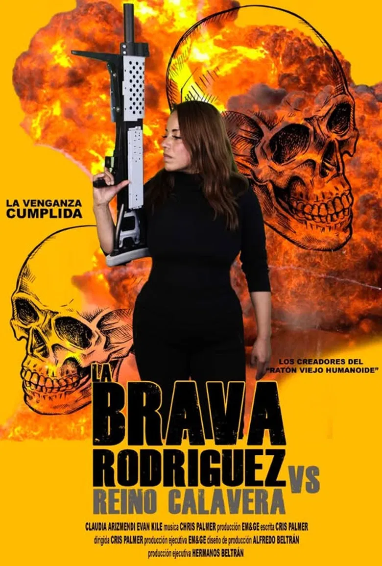 La Brava Rodríguez vs Reino Calavera poster background