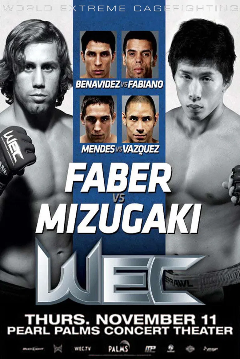 WEC 52: Faber vs. Mizugaki poster background