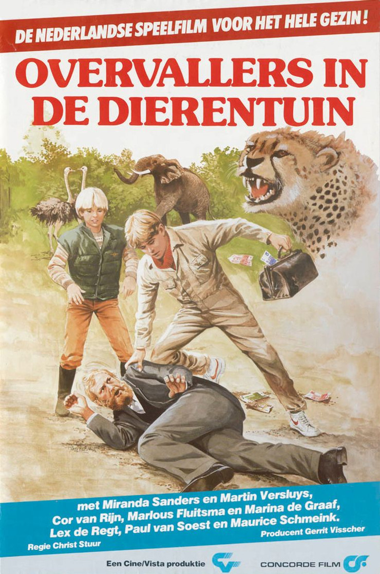 Overvallers in de dierentuin poster background