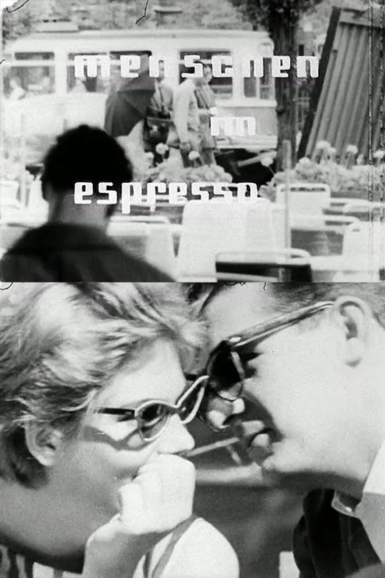 People at the Espresso Bar poster background